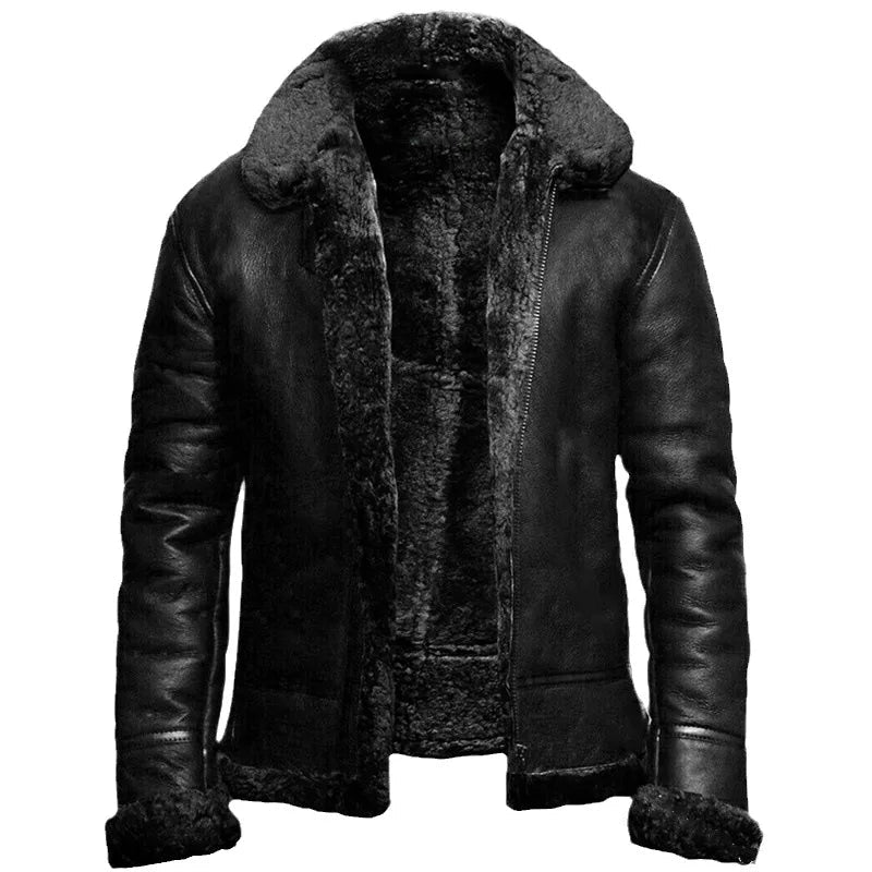 Colin™ | Faux Leather Winter Coat