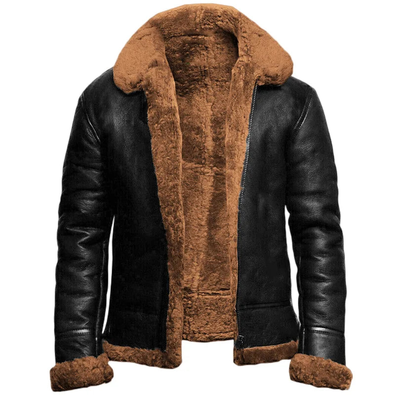 Colin™ | Faux Leather Winter Coat