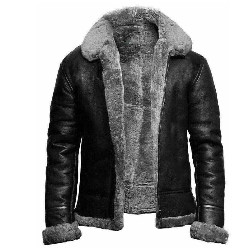 Colin™ | Faux Leather Winter Coat